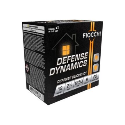 250 Rounds Of Fiocchi Defense Dynamics 12GA Buckshot